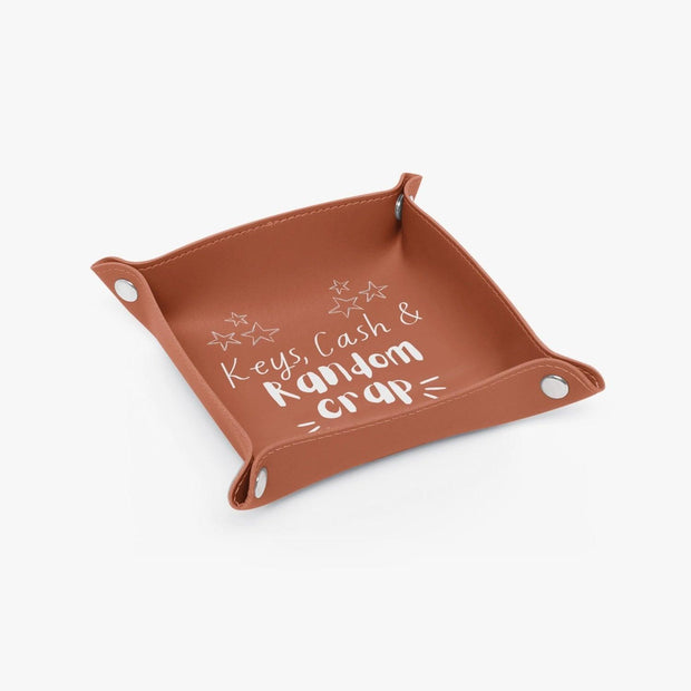 PU Leather Tray - Pebble Frog