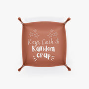 PU Leather Tray - Pebble Frog