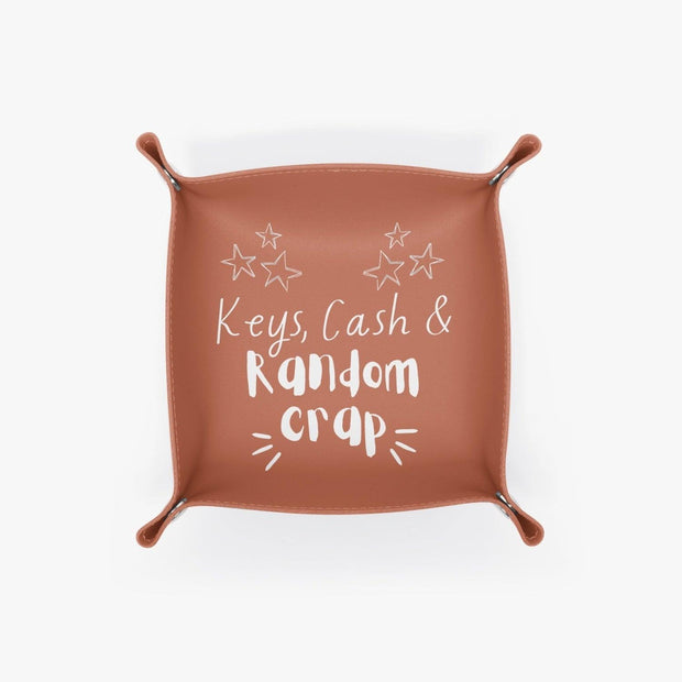 PU Leather Tray - Pebble Frog