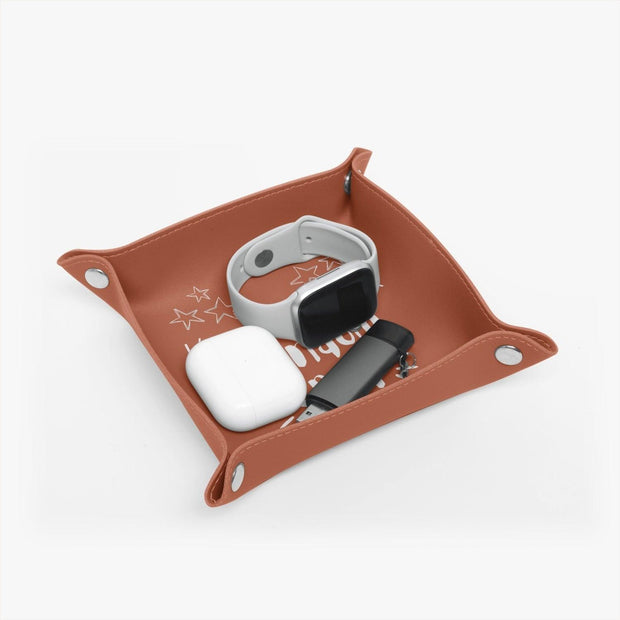 PU Leather Tray - Pebble Frog