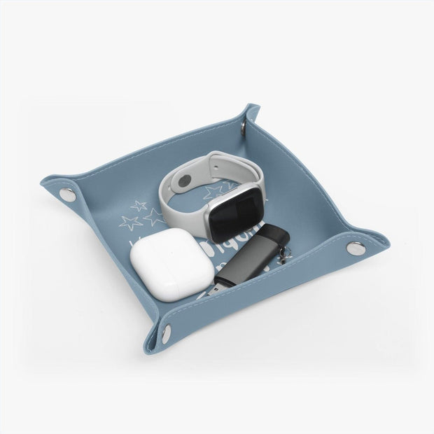PU Leather Tray - Pebble Frog