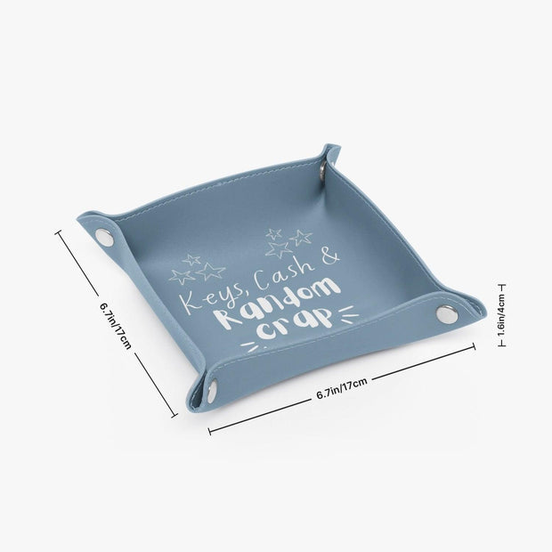 PU Leather Tray - Pebble Frog