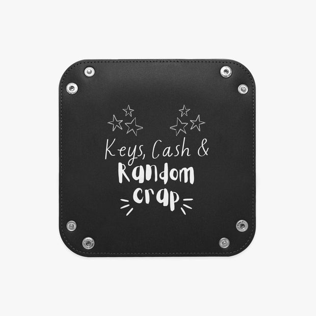 PU Leather Tray - Pebble Frog