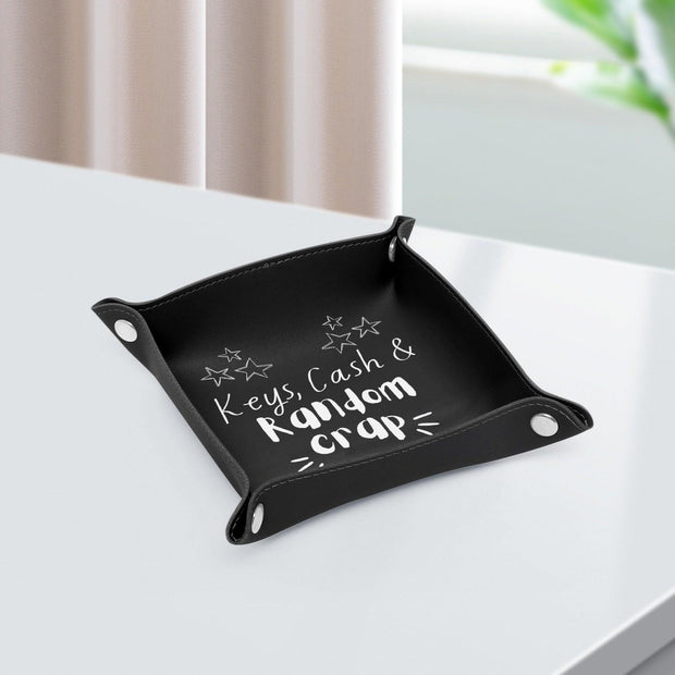 PU Leather Tray - Pebble Frog