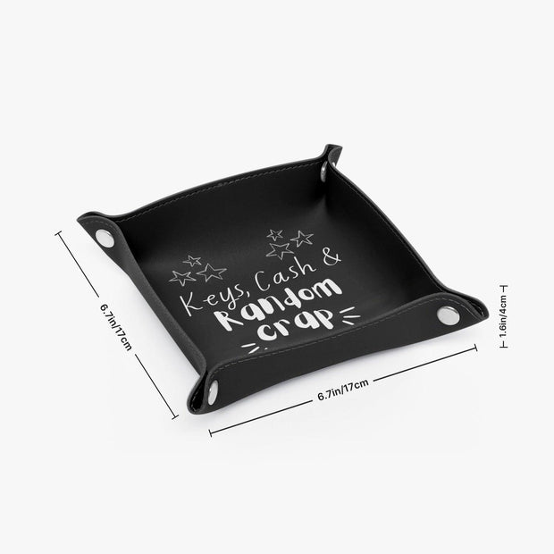 PU Leather Tray - Pebble Frog