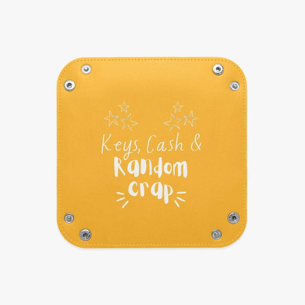 PU Leather Tray - Pebble Frog