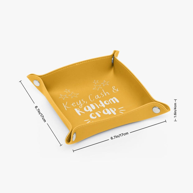 PU Leather Tray - Pebble Frog