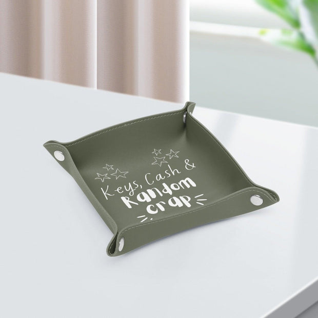 PU Leather Tray - Pebble Frog