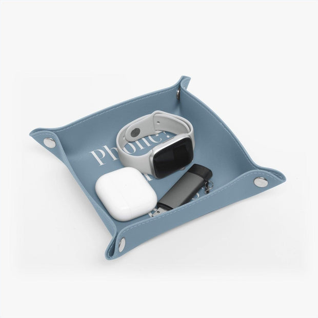 PU Leather Tray - Pebble Frog