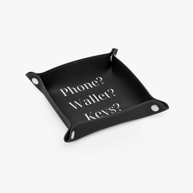 PU Leather Tray - Pebble Frog