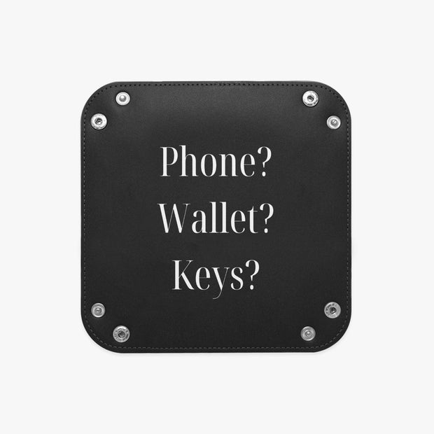 PU Leather Tray - Pebble Frog