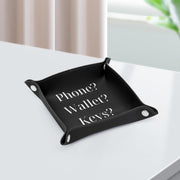 PU Leather Tray - Pebble Frog