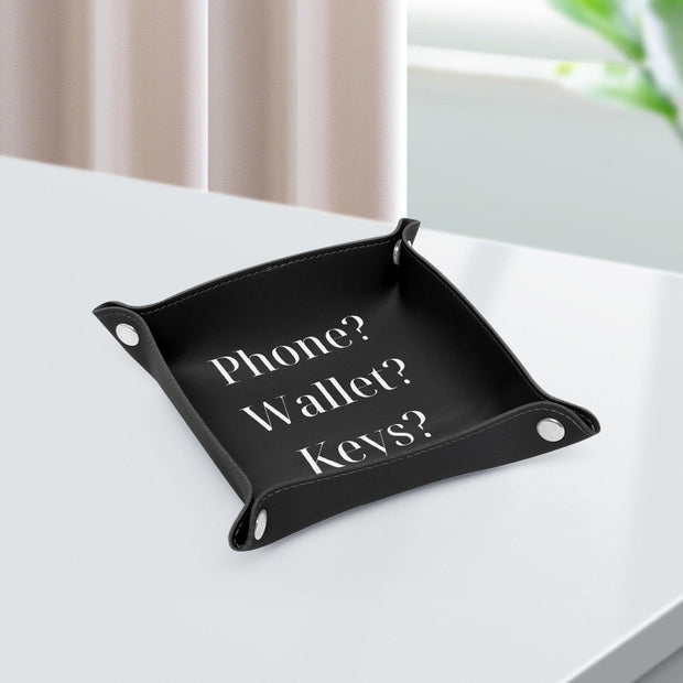 PU Leather Tray - Pebble Frog