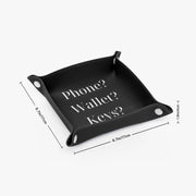 PU Leather Tray - Pebble Frog