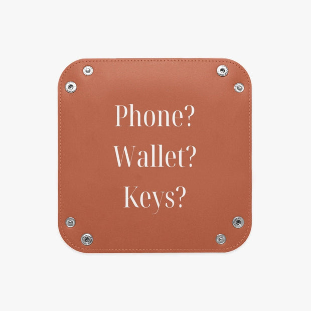 PU Leather Tray - Pebble Frog