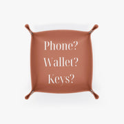 PU Leather Tray - Pebble Frog