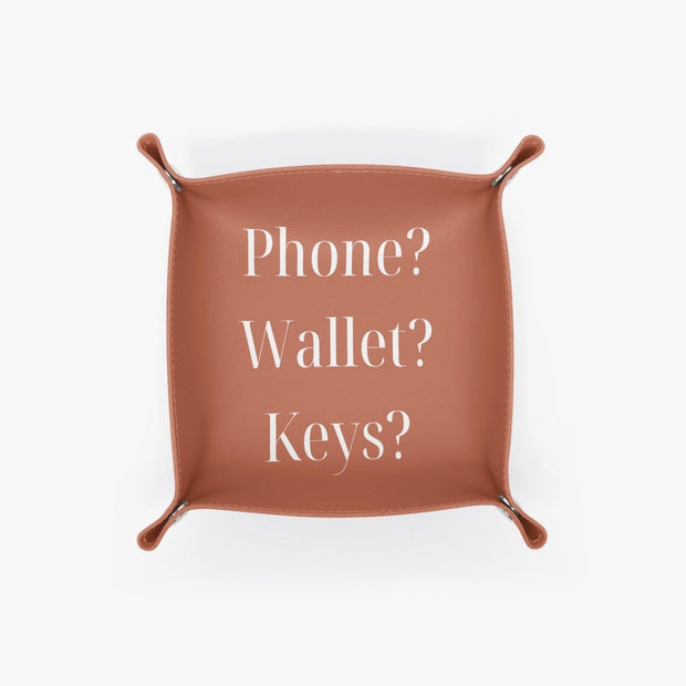 PU Leather Tray - Pebble Frog