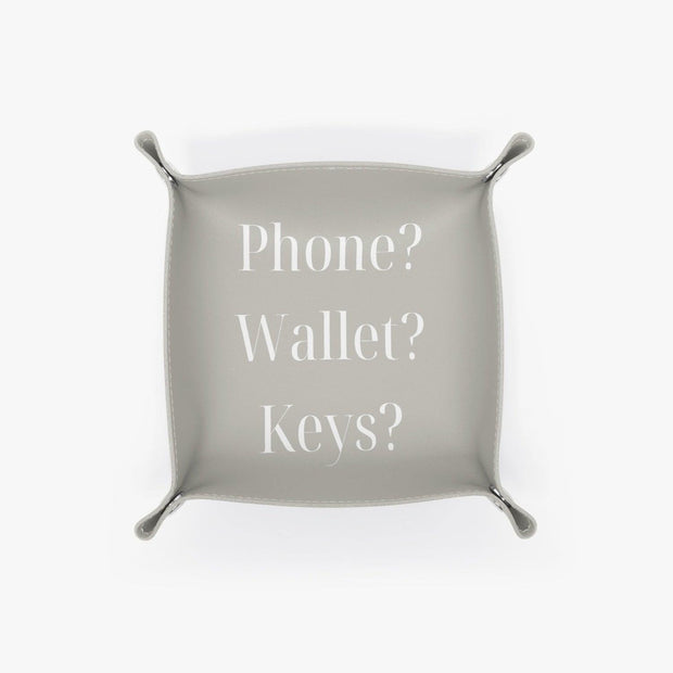 PU Leather Tray - Pebble Frog