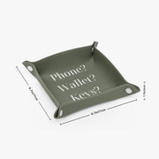 PU Leather Tray - Pebble Frog
