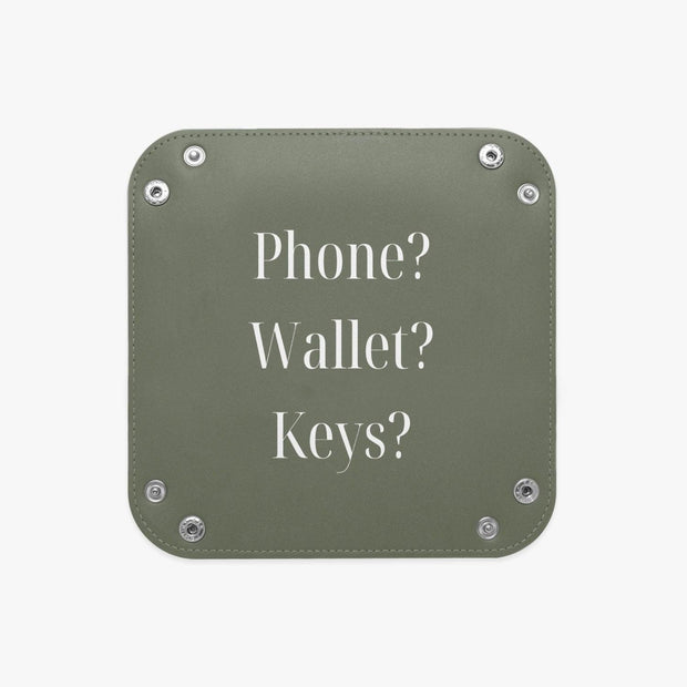 PU Leather Tray - Pebble Frog