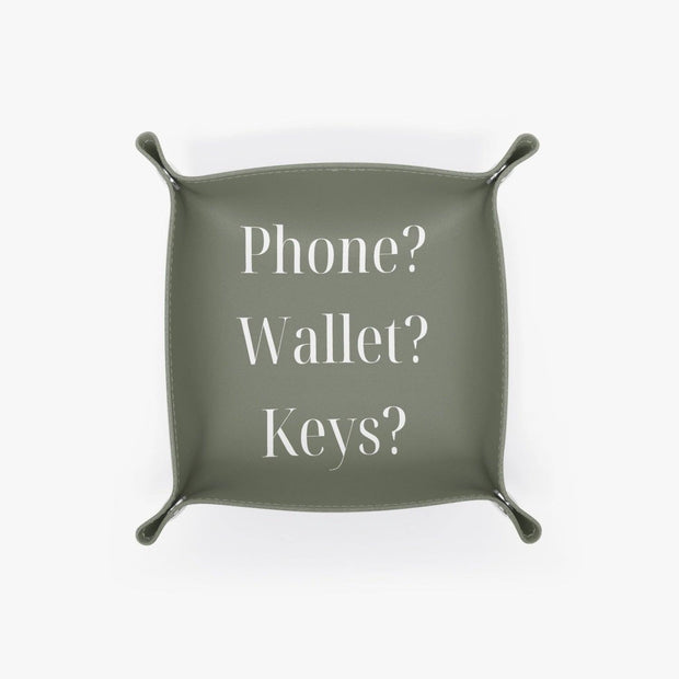 PU Leather Tray - Pebble Frog
