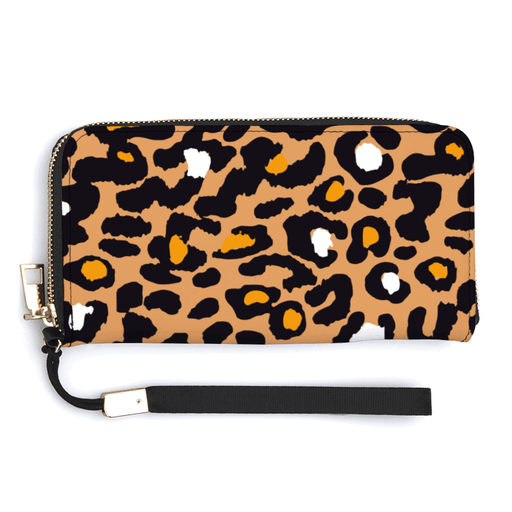 PU Leather Zipper Wallet - Pebble Frog