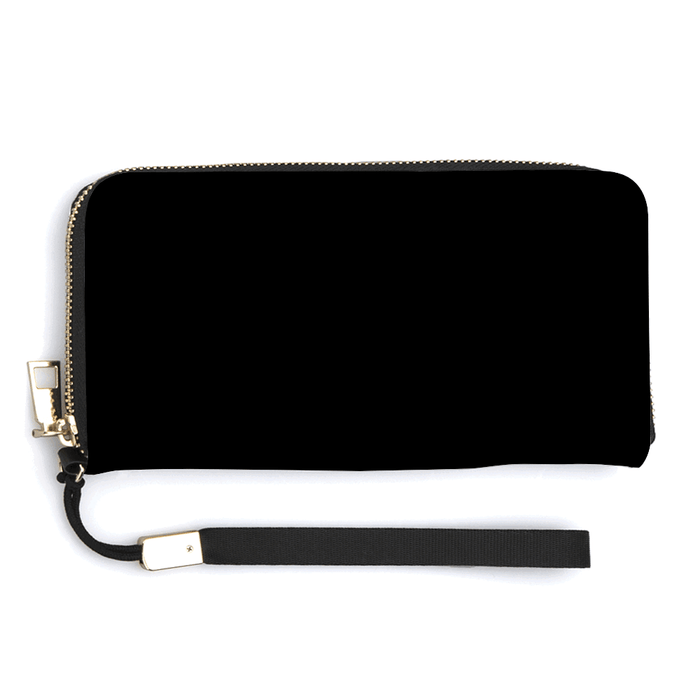 PU Leather Zipper Wallet - Pebble Frog