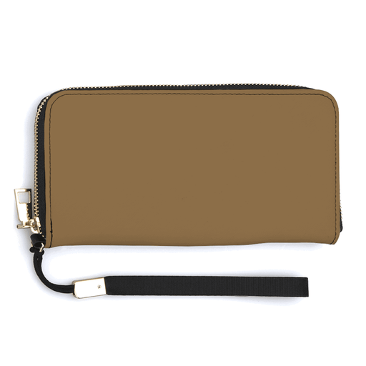 PU Leather Zipper Wallet - Pebble Frog