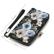 PU Leather Zipper Wallet - Pebble Frog