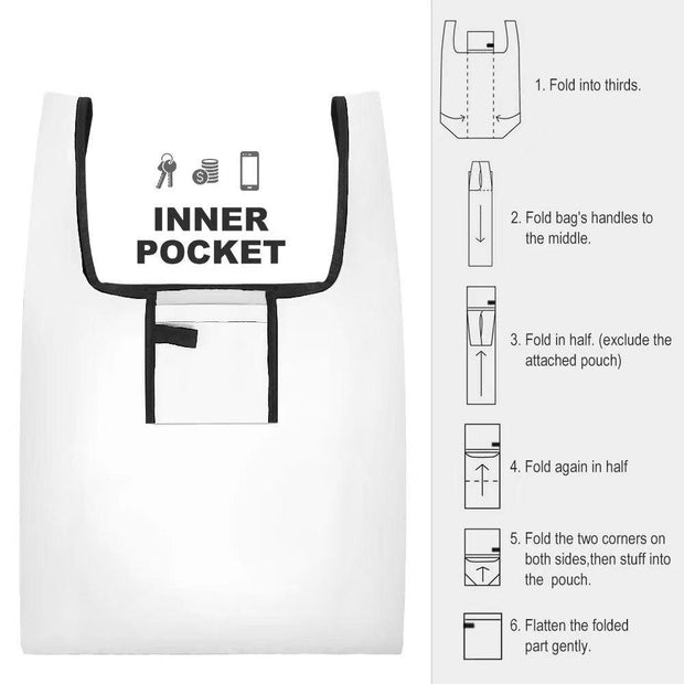 Portable Eco Shopping Bag - Pebble Frog
