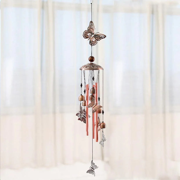 Vintage Metal Wind Chimes - Pebble Frog