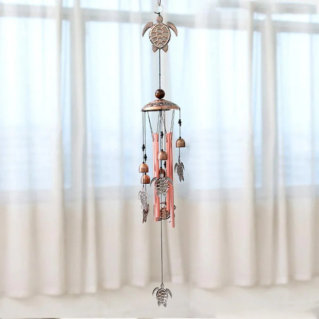 Vintage Metal Wind Chimes - Pebble Frog