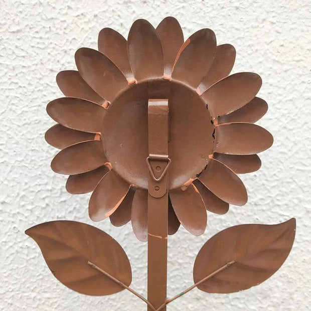 Vintage Wrought Iron Sunflower Wall Art Hooks - Pebble Frog