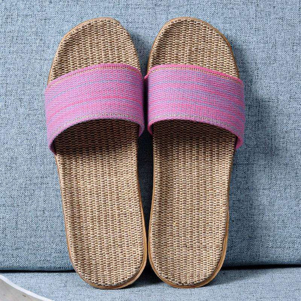 Women's Cotton/Linen Sandals - Pebble Frog