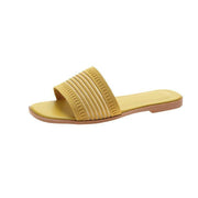 Women’s Fashion Knit Sandals - Pebble Frog