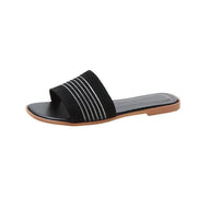 Women’s Fashion Knit Sandals - Pebble Frog