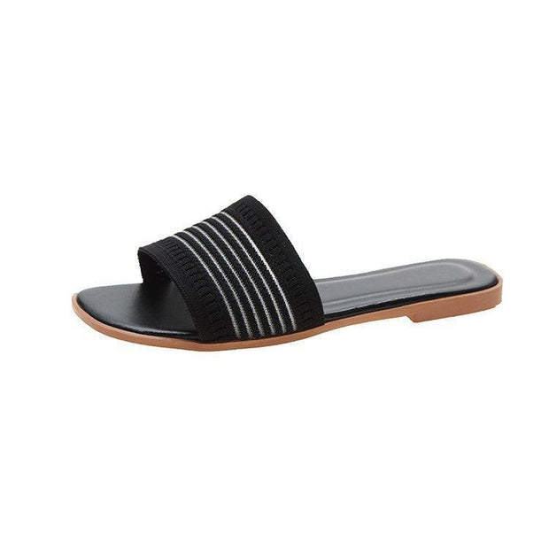 Women’s Fashion Knit Sandals - Pebble Frog