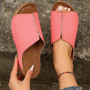 Women’s Peep-toe Wedge Sandals - Pebble Frog