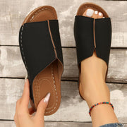 Women’s Peep-toe Wedge Sandals - Pebble Frog