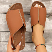 Women’s Peep-toe Wedge Sandals - Pebble Frog