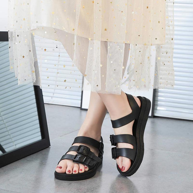 Women’s Platform Beach Sandals - Pebble Frog