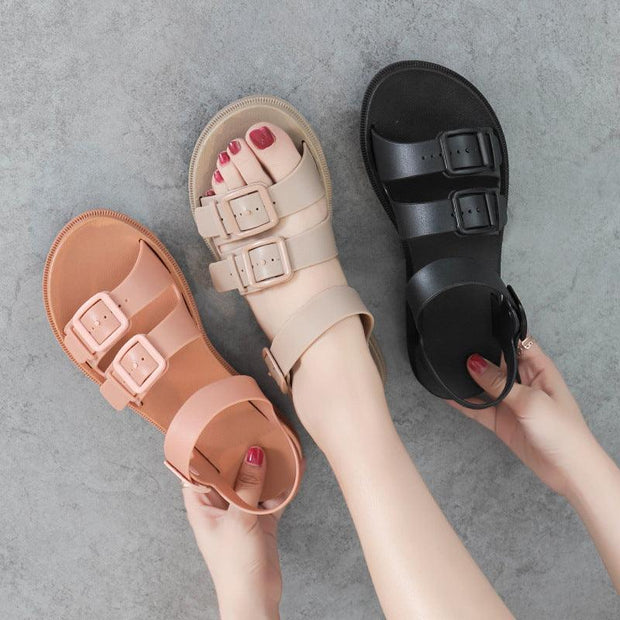 Women’s Platform Beach Sandals - Pebble Frog