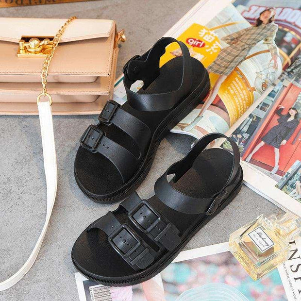 Women’s Platform Beach Sandals - Pebble Frog