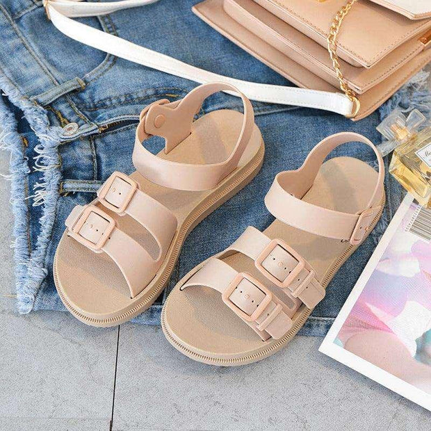 Women’s Platform Beach Sandals - Pebble Frog