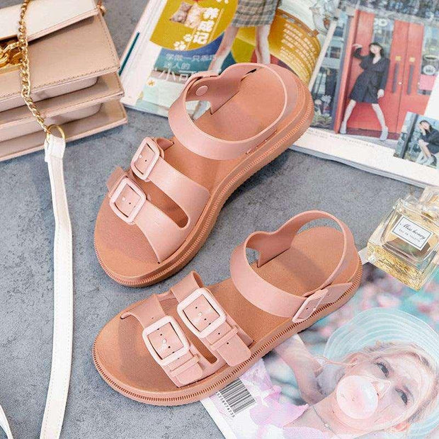 Women’s Platform Beach Sandals - Pebble Frog
