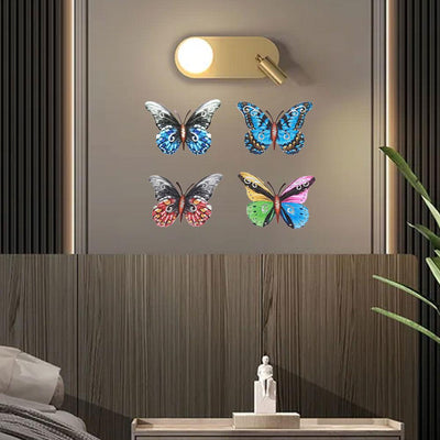 Wrought Iron Butterfly Wall Art - Pebble Frog