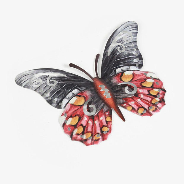 Wrought Iron Butterfly Wall Art - Pebble Frog