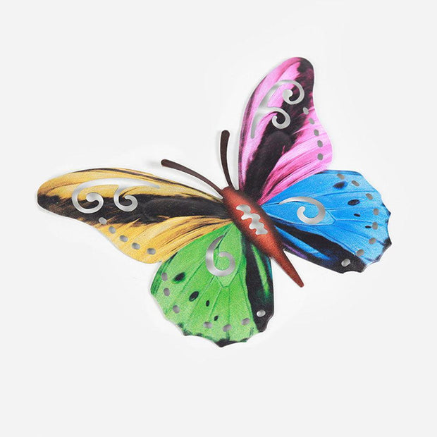 Wrought Iron Butterfly Wall Art - Pebble Frog