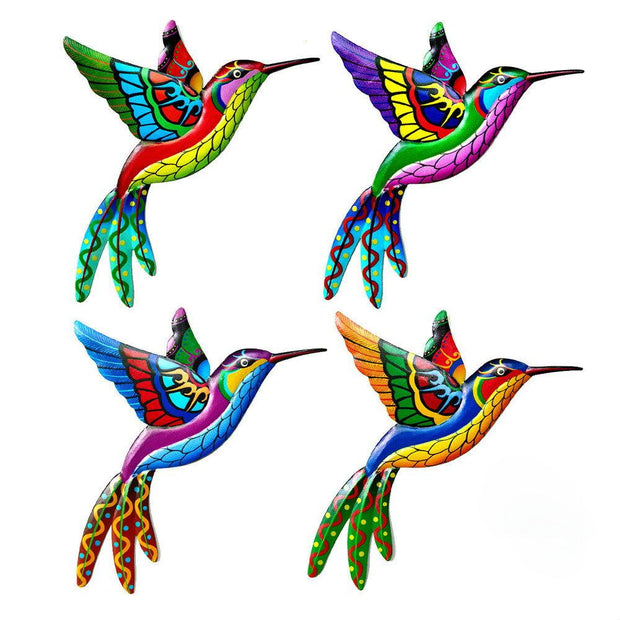 Wrought Iron Hummingbird Wall Art - Pebble Frog