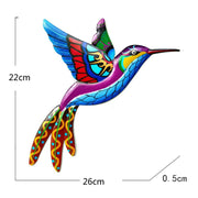 Wrought Iron Hummingbird Wall Art - Pebble Frog